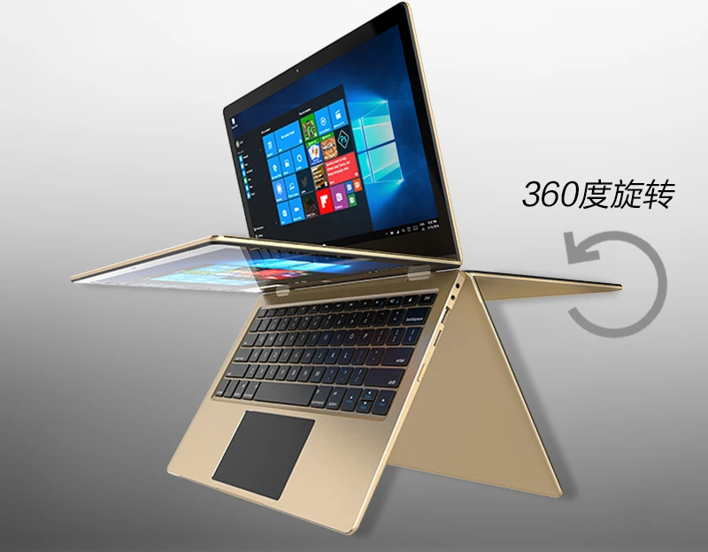 

touch screen laptop tablet pc convertible pocket laptop 6G 32GB + 128GB Intel celeron notebook bluetooth win10 usb led light