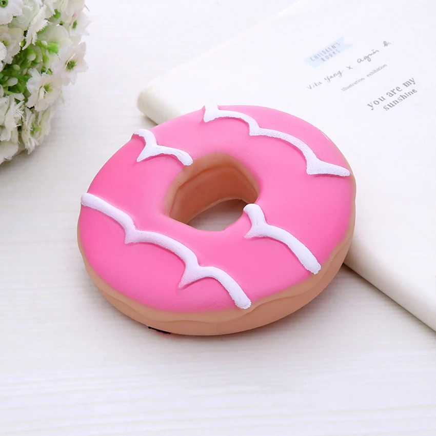 Creative PVC Silicone Round Biscuit Donut Dog Squeaky Toys Rubber Soft Dog Chewing Sound Toy for Puppy Small Medium Dog
Creative PVC Silicone Round Biscuit Donut Dog Squeaky Toys Rubber Soft Dog Chewing Sound Toy for Puppy Small Medium Dog