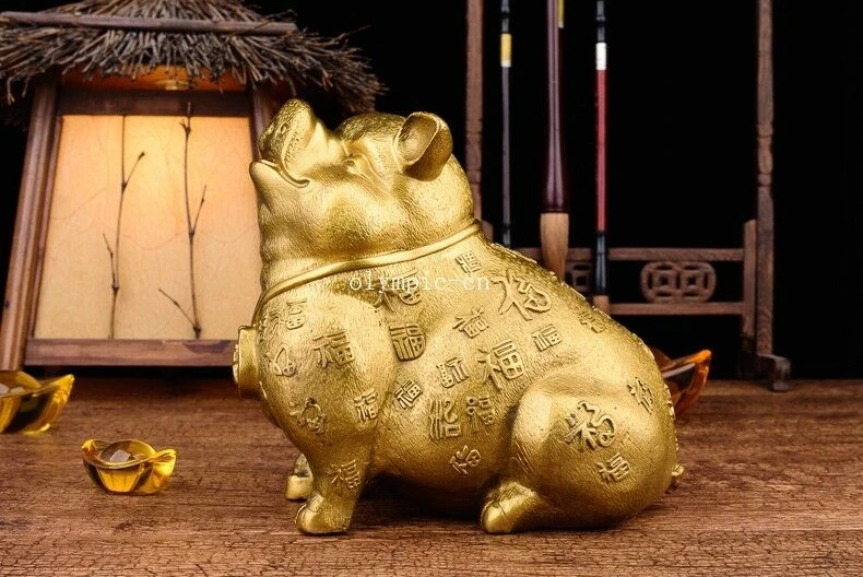 Бронзовая медная домашняя Статуэтка fengshui, 9 дюймов, сокровище, богатство, удача, свинья
Бронзовая медная домашняя Статуэтка fengshui, 9 дюймов, сокровище, богатство, удача, свинья