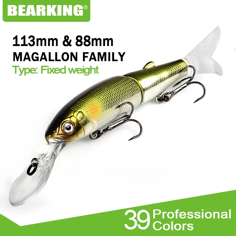 BEARKING 2019 Magallon Family 113mm 16g , 113mm 13.7g , 88mm 7.2g Professional Fishing Lures Minnow Crank Hot Model Bait
BEARKING 2019 Magallon Family 113mm 16g , 113mm 13.7g , 88mm 7.2g Professional Fishing Lures Minnow Crank Hot Model Bait