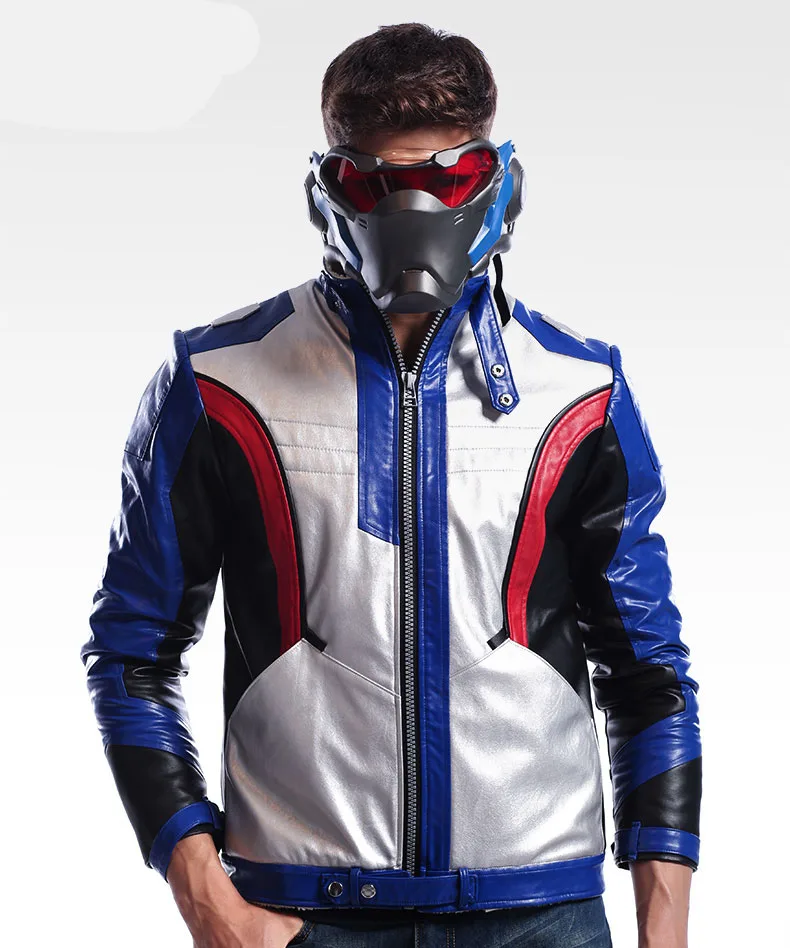 High Quality PU leather Upgrade Game OW soldier 76 cosplay Motorcycle Jackets Super cool M-3XL in few stock New 2017 free shippi
High Quality PU leather Upgrade Game OW soldier 76 cosplay Motorcycle Jackets Super cool M-3XL in few stock New 2017 free shippi