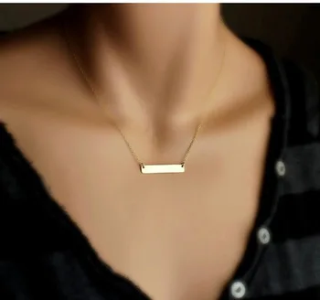 Women Elegant Fashion Bar Jewelry Colar Simple Gold Necklace Clavicle Chains Necklaces Charm Collares Mujer Best Friend Gift
Women Elegant Fashion Bar Jewelry Colar Simple Gold Necklace Clavicle Chains Necklaces Charm Collares Mujer Best Friend Gift
