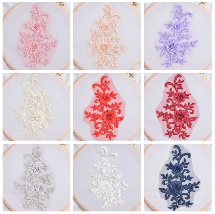 1 Piece 20*13cm Pink Gold Ivory Blue Embroidery Lace Flower 3D Wedding Lace Applique Clothing Lace Patch Handmade DIY Material
1 Piece 20*13cm Pink Gold Ivory Blue Embroidery Lace Flower 3D Wedding Lace Applique Clothing Lace Patch Handmade DIY Material