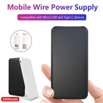 5000mAh USB Type C External Battery Universal Ultra Slim Light Power Bank Portable Charger For Smartphones Built In Micro Cable
5000mAh USB Type C External Battery Universal Ultra Slim Light Power Bank Portable Charger For Smartphones Built In Micro Cable