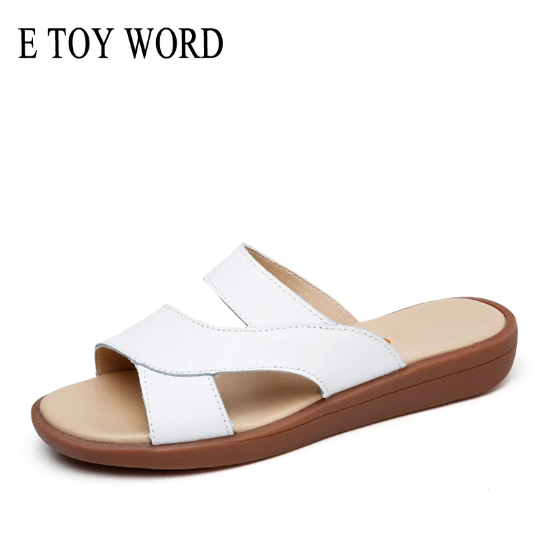 E TOY WORD women shoes 2019 Summer women Slippers Slip on Open Toe flat Slides Ladies Leather Sandals Beach flip flops women
E TOY WORD women shoes 2019 Summer women Slippers Slip on Open Toe flat Slides Ladies Leather Sandals Beach flip flops women