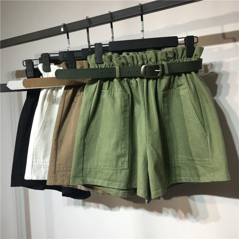 2018 New Summer Autumn Fashion Elastic Sashes High Waist Shorts Women Vintage Wide Leg shorts Solid Thin Bow Female Shorts
2018 New Summer Autumn Fashion Elastic Sashes High Waist Shorts Women Vintage Wide Leg shorts Solid Thin Bow Female Shorts