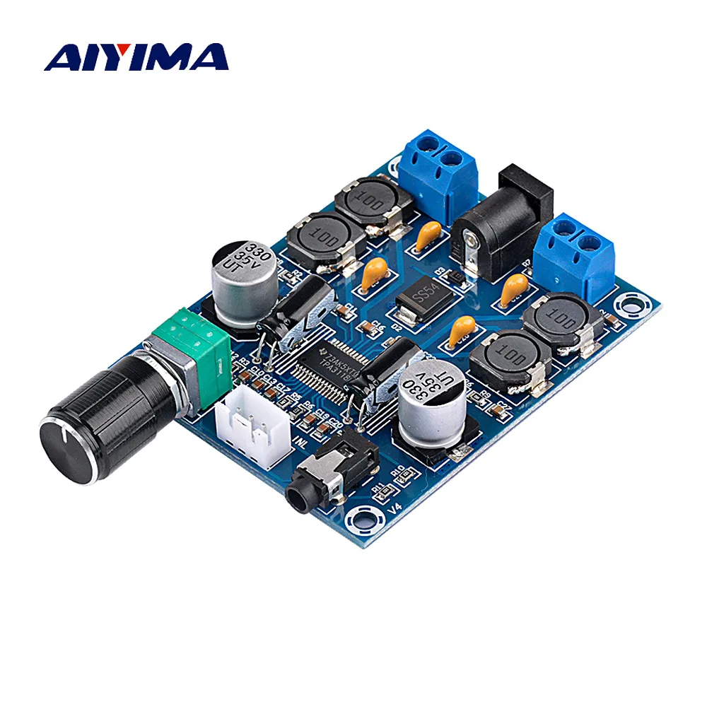 Плата цифрового усилителя AIYIMA TPA3118D2 двухканальный звука 45 Вт * 2 для динамиков 4 8