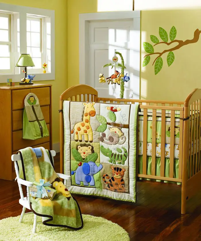 zoo animal crib bedding