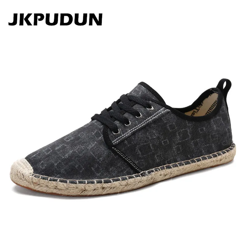 JKPUDUN Summer Canvas Shoes Men Plimsolls Designer Espadrilles 2018 Fashion Fisherman Breathable Lace Up Shoes Casual Alpargatas
JKPUDUN Summer Canvas Shoes Men Plimsolls Designer Espadrilles 2018 Fashion Fisherman Breathable Lace Up Shoes Casual Alpargatas