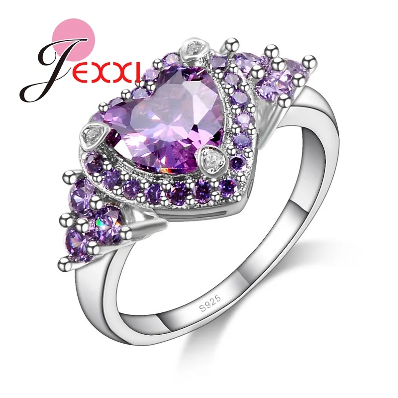 PATICO Nice Heart Shape Design AAAAA Purple Rhinestone Crystal Inlay Anillos Finger Ring with 925 Sterling Silver
PATICO Nice Heart Shape Design AAAAA Purple Rhinestone Crystal Inlay Anillos Finger Ring with 925 Sterling Silver