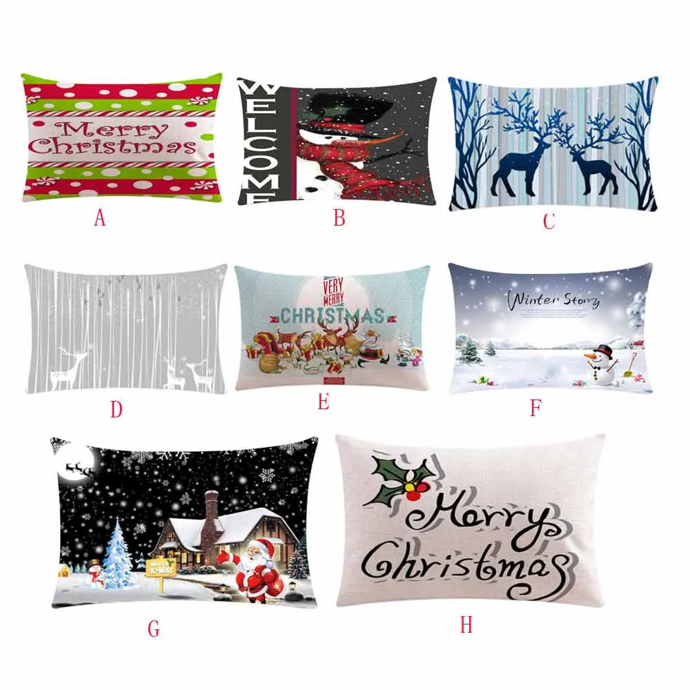 Christmas Style Cotton Linen Cushion Cover Elk Snowman Printed Pillow Case 30x50cm Pillowcase For Sofa Car Home Decorative
Christmas Style Cotton Linen Cushion Cover Elk Snowman Printed Pillow Case 30x50cm Pillowcase For Sofa Car Home Decorative
