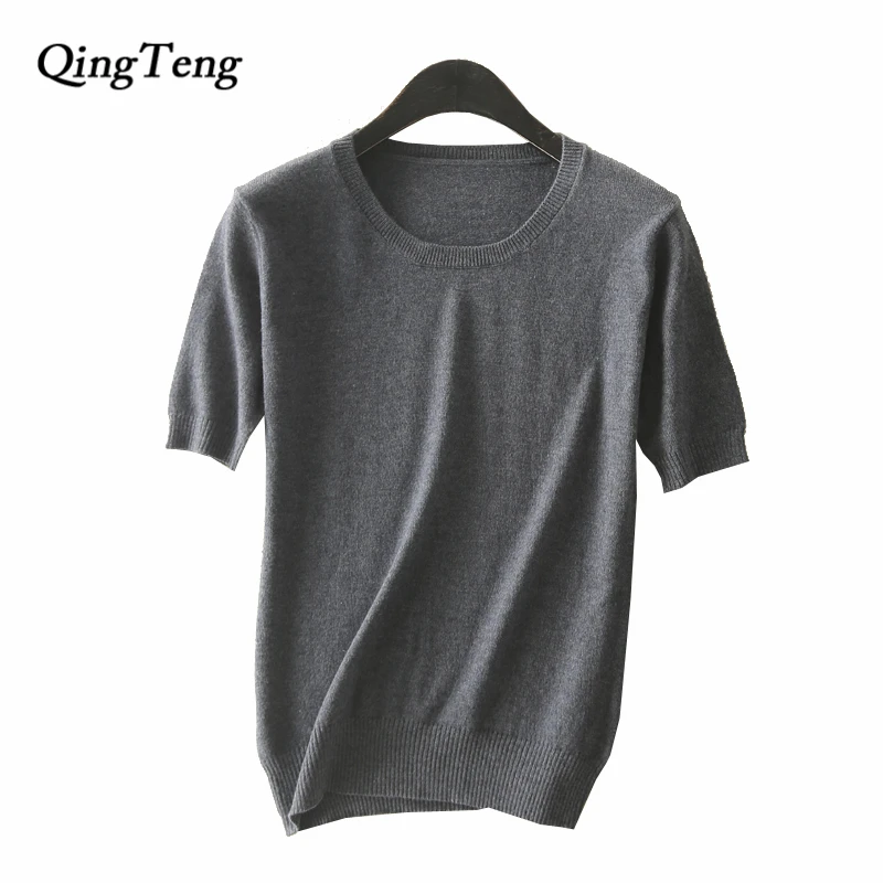 Fashion Women Basic O Neck Short Sleeve Waist Sweater Ladies Cashmere Wool Knitted Pullover Sweaters Female Office Top Plus Szie
Fashion Women Basic O Neck Short Sleeve Waist Sweater Ladies Cashmere Wool Knitted Pullover Sweaters Female Office Top Plus Szie