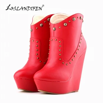 LOSLANDIFEN WOMENS SHOES matte finish LEAHTER PLATRORM ANKLE BOOTS RIVETS HIGH HEELS WEDGE US4-11 519-1MA
LOSLANDIFEN WOMENS SHOES matte finish LEAHTER PLATRORM ANKLE BOOTS RIVETS HIGH HEELS WEDGE US4-11 519-1MA