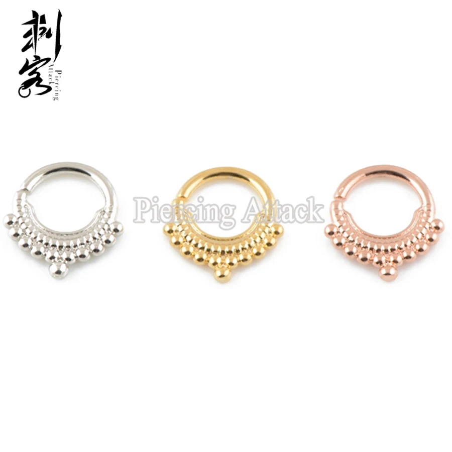 Free Shipping Wholesale Tribal Unique Adjustable Real Septum Piercing 16G Nose Ring Stud Ring Piercing Jewelry Septum Clicker
Free Shipping Wholesale Tribal Unique Adjustable Real Septum Piercing 16G Nose Ring Stud Ring Piercing Jewelry Septum Clicker