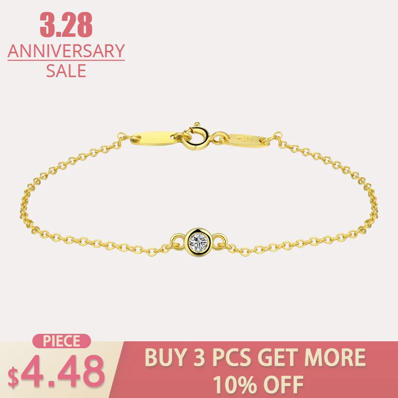 Modian New Authentic 100% 925 sterling silver Beads CZ Bracelet Yellow Gold Party Fashion Chain Crystal Jewelry For Women
Modian New Authentic 100% 925 sterling silver Beads CZ Bracelet Yellow Gold Party Fashion Chain Crystal Jewelry For Women