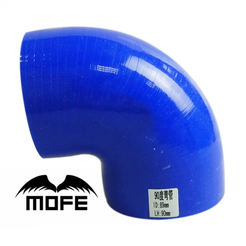 MOFE Blue 89mm 90 Degree Elbow Silicone Rubber Joiner Bend 3.5 inch silicone intercooler coolant
MOFE Blue 89mm 90 Degree Elbow Silicone Rubber Joiner Bend 3.5 inch silicone intercooler coolant