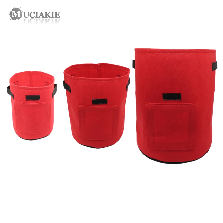 MUCIAKIE 2PCS Environmental Strawberry Red Grow Bags Fabric Home Garden Bean Potato Tomato Planter Bags Planting Pots
MUCIAKIE 2PCS Environmental Strawberry Red Grow Bags Fabric Home Garden Bean Potato Tomato Planter Bags Planting Pots