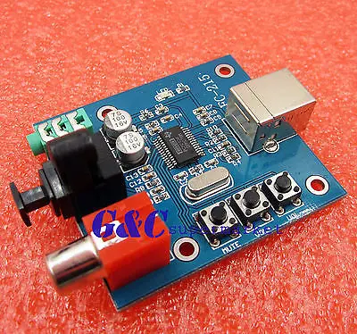 PCM2704 USB DAC to S/PDIF Sound Card Decoder Board 3.5mm Analog Output F/PC | Электронные компоненты и