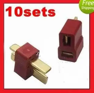 New 10 Pairs Deans Style T Plug Nylon T-Connector Golden T Plug T-Plug For RC helicopter RC CA
New 10 Pairs Deans Style T Plug Nylon T-Connector Golden T Plug T-Plug For RC helicopter RC CA