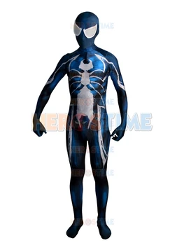 Symbiote Venom Spidey costume 3D Printing blue white Spiderman cosplay Zentai Bodysuit Halloween Caisuit Adult/Kids/Custom made
Symbiote Venom Spidey costume 3D Printing blue white Spiderman cosplay Zentai Bodysuit Halloween Caisuit Adult/Kids/Custom made