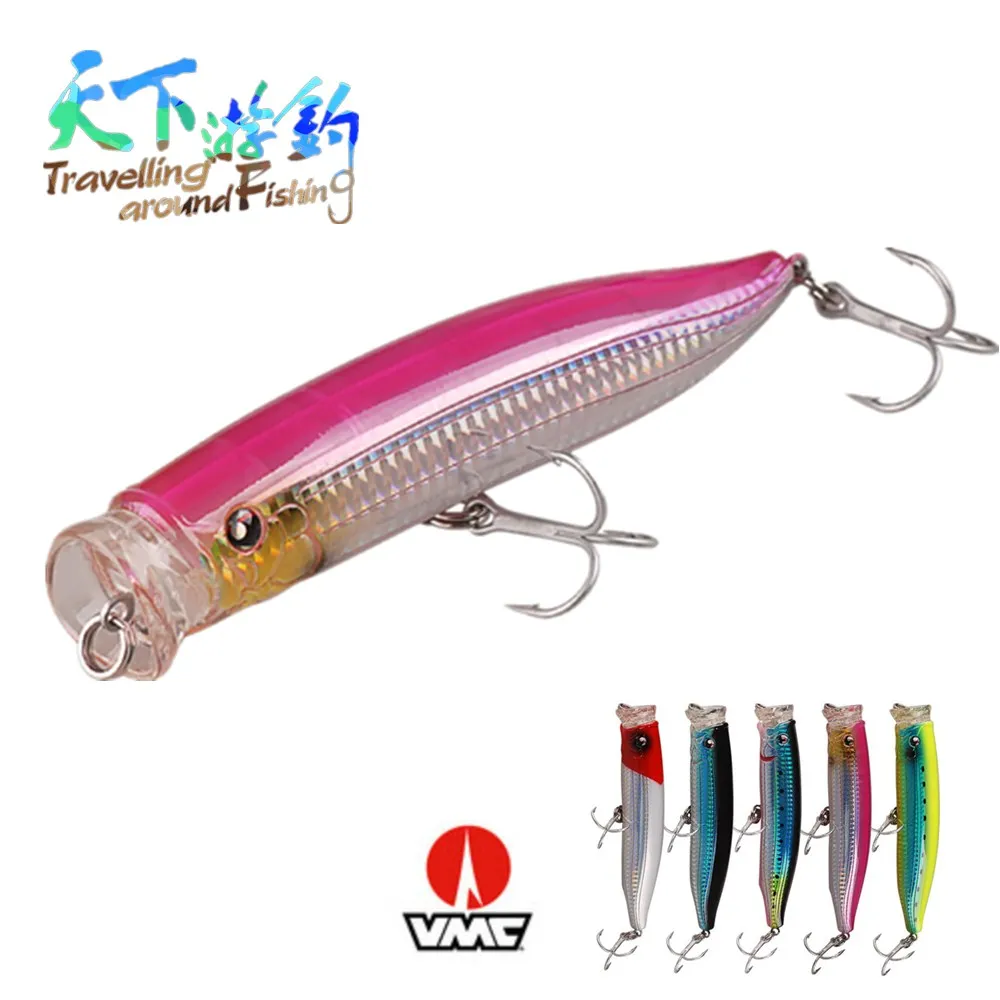 TAF Hot Model Big Popper Fishing Lure 15cm 58g Top Water Hard Bait with 2 VMC Hook 3D Eyes Artificial Carp Fishing Wobblers
TAF Hot Model Big Popper Fishing Lure 15cm 58g Top Water Hard Bait with 2 VMC Hook 3D Eyes Artificial Carp Fishing Wobblers