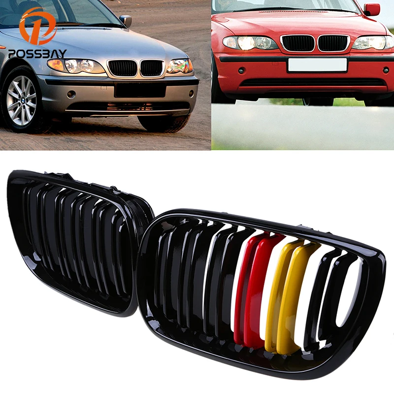 Gloss Black Front Grille Grill Double Slats for BMW 3-Series E46 Touring 2001-2006 Facelift German Flap Type Racing Grilles
Gloss Black Front Grille Grill Double Slats for BMW 3-Series E46 Touring 2001-2006 Facelift German Flap Type Racing Grilles