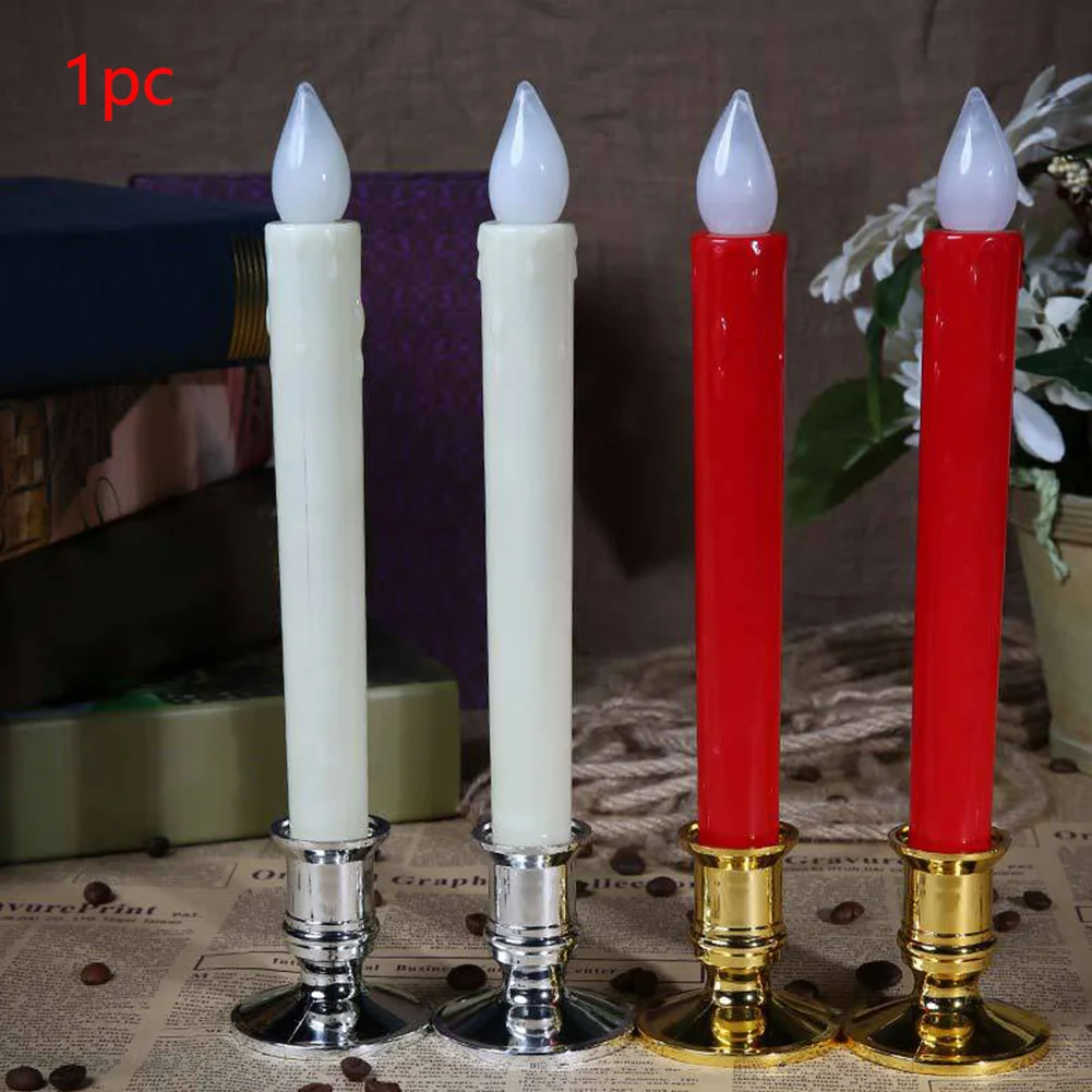 Romantic Electronic Candle Flickering Decorative Flameless Simulation Dinner Safe Led Party Birthday ABS Lighting With Holder
Romantic Electronic Candle Flickering Decorative Flameless Simulation Dinner Safe Led Party Birthday ABS Lighting With Holder
