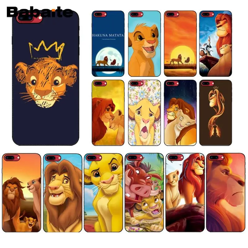 Babaite Cartoon Movie Lion King Soft Silicone black Phone Case for Apple iPhone 8 7 6 6S Plus X XS MAX 5 5S SE XR Cover
Babaite Cartoon Movie Lion King Soft Silicone black Phone Case for Apple iPhone 8 7 6 6S Plus X XS MAX 5 5S SE XR Cover
