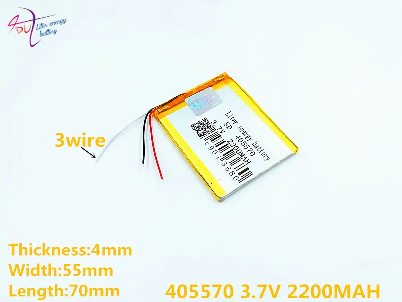 3 line Size 405570 3.7V 385569 2200mah 405568 Lithium polymer Battery With Protection Board For GPS Tablet PC Digital Products
3 line Size 405570 3.7V 385569 2200mah 405568 Lithium polymer Battery With Protection Board For GPS Tablet PC Digital Products