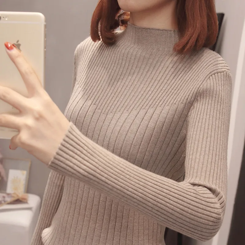 2019 spring Women Knitted Turtleneck Sweater Casual Soft turtleneck Jumper Fashion Slim Femme Elasticity Pullovers NS4344
2019 spring Women Knitted Turtleneck Sweater Casual Soft turtleneck Jumper Fashion Slim Femme Elasticity Pullovers NS4344