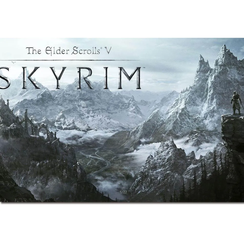 The Elder Scrolls V Skyrim Video Game Art Silk Fabric Poster Print 24x36inch 32*48 inch Picture for Living Room Wall Decoration
The Elder Scrolls V Skyrim Video Game Art Silk Fabric Poster Print 24x36inch 32*48 inch Picture for Living Room Wall Decoration