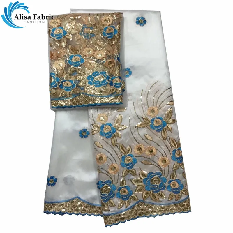 2018 Popular Lace African George Lace Fabric 5 Yards And 2 Yards Tulle Lace Fabric With Sequins With Super Quality For Wedding
2018 Popular Lace African George Lace Fabric 5 Yards And 2 Yards Tulle Lace Fabric With Sequins With Super Quality For Wedding