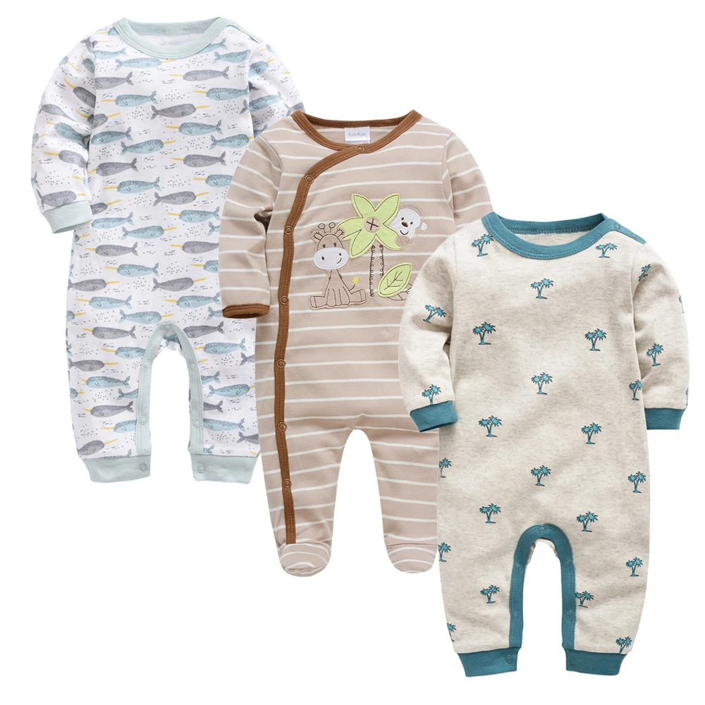 Kavkas 3 Pcs/lot Baby Boys Clothes Summer Long Sleeve Cotton Romper O-neck Newborn roupa de bebe 0-3 m Baby Girl Jumpsuit
Kavkas 3 Pcs/lot Baby Boys Clothes Summer Long Sleeve Cotton Romper O-neck Newborn roupa de bebe 0-3 m Baby Girl Jumpsuit