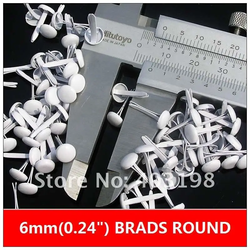 Wholesale White color scrapbooking Brads, Small round nails metal brad, Free Shipping,6mm,
Wholesale White color scrapbooking Brads, Small round nails metal brad, Free Shipping,6mm,