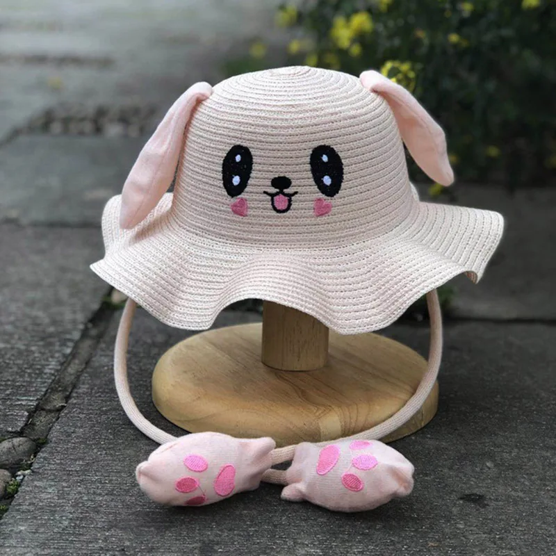 Summer Children Sun Hat Sun Protection Lovely Cartoon Jumping Rabbit Ears Parent-child Straw Hat for Adult Children M220
Summer Children Sun Hat Sun Protection Lovely Cartoon Jumping Rabbit Ears Parent-child Straw Hat for Adult Children M220