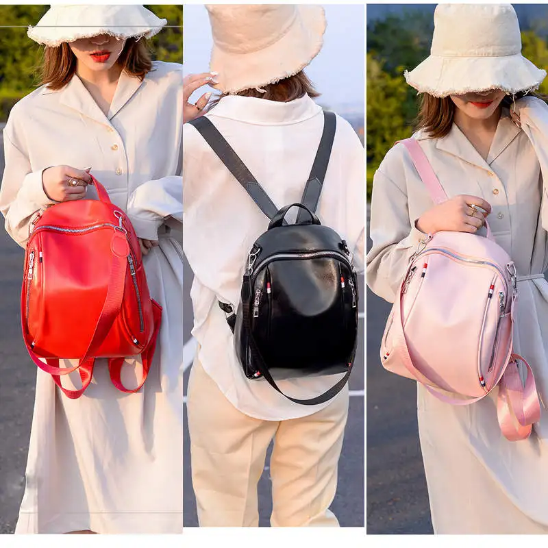 Fashion Women Black/Pink/Red Mini Backpack Travel Softback Backpack Small School Bag For Teenagers Girls
Fashion Women Black/Pink/Red Mini Backpack Travel Softback Backpack Small School Bag For Teenagers Girls