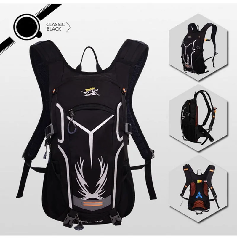 18L Waterproof Breathable Bicycle Backpack Outdoor Sports Riding Travel Mountaineering Hydration Water Bag with Rain Cover (25)