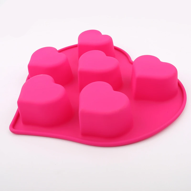 6 Holes Love Heart Shape Silicone Mini Cake Mousse Handmade Mold Fondant Decoration Kitchen Baking Tools
6 Holes Love Heart Shape Silicone Mini Cake Mousse Handmade Mold Fondant Decoration Kitchen Baking Tools
