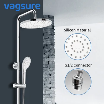 Vagsure Ceiling Mounted Rainfall Plastic Top Spray Shower Head G1/2 Connector Silicon Top Spray Nozzles Shower Room
Vagsure Ceiling Mounted Rainfall Plastic Top Spray Shower Head G1/2 Connector Silicon Top Spray Nozzles Shower Room