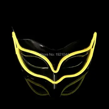 By 3V Steady On Driver Hot Sales EL wire Yellow Masks Halloween Fox Mask luminous Glowing For Party DJ dance Cosplay Festival
By 3V Steady On Driver Hot Sales EL wire Yellow Masks Halloween Fox Mask luminous Glowing For Party DJ dance Cosplay Festival