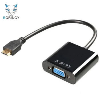 EGRINCY Mini HDMI Input To VGA Output HDMI Male Adapter To VGA Female Converter Cable 1080P For PS3/4 XBOX 360 HDTV Camera Phone
EGRINCY Mini HDMI Input To VGA Output HDMI Male Adapter To VGA Female Converter Cable 1080P For PS3/4 XBOX 360 HDTV Camera Phone