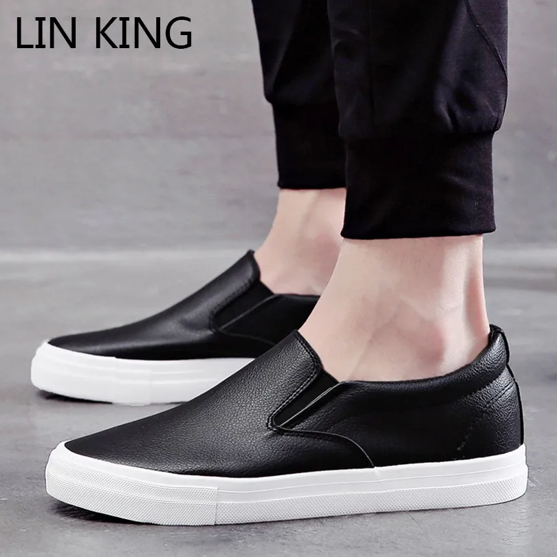 LIN KING Pu Leather Men Casual Shoes Mens Loafers Moccasins Shoes Breathable Slip on Lazy Shoes Low Top Man Height Increase Shoe
LIN KING Pu Leather Men Casual Shoes Mens Loafers Moccasins Shoes Breathable Slip on Lazy Shoes Low Top Man Height Increase Shoe
