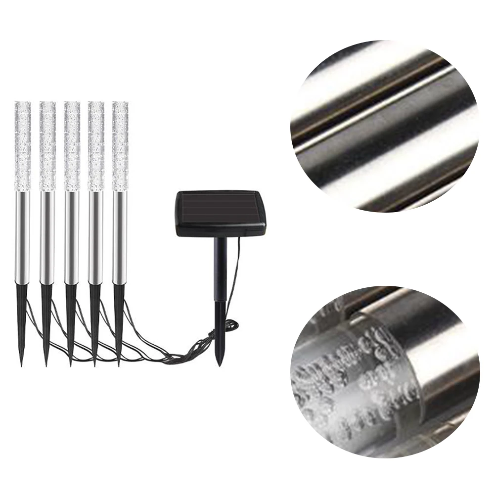 Bubble Stick Solar Lamp Landscape Waterproof Decoration Tube 5 LED Outdoor Yard Stake Acrylic Ground Lawn Pathway
Bubble Stick Solar Lamp Landscape Waterproof Decoration Tube 5 LED Outdoor Yard Stake Acrylic Ground Lawn Pathway