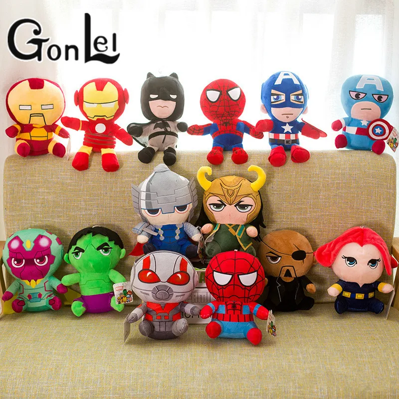 1pc 22-30cm Soft Stuffed Super Hero Captain America Iron Man Spiderman Plush Toys The Avengers Movie Dolls for Kid Birthday Gift
1pc 22-30cm Soft Stuffed Super Hero Captain America Iron Man Spiderman Plush Toys The Avengers Movie Dolls for Kid Birthday Gift