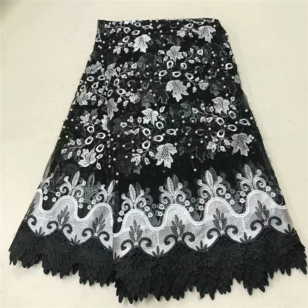 French African Lace Fabric High Quality Embroidered Nigerian Net Lace With Guipure Lace Fabric 5 Yards For Lady Dress
French African Lace Fabric High Quality Embroidered Nigerian Net Lace With Guipure Lace Fabric 5 Yards For Lady Dress