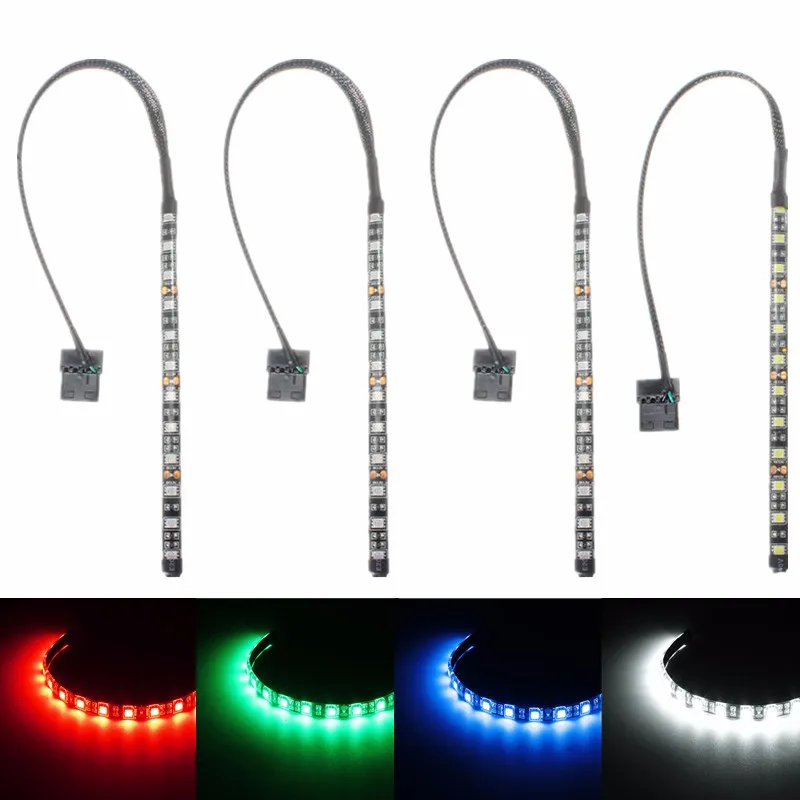 4 Colors 4 Pin 5050 12 LED Light Neon Adhensive Strip Waterproof Dustproof Computer Case Flexible Strip Lamp DC12V LED Strip
4 Colors 4 Pin 5050 12 LED Light Neon Adhensive Strip Waterproof Dustproof Computer Case Flexible Strip Lamp DC12V LED Strip