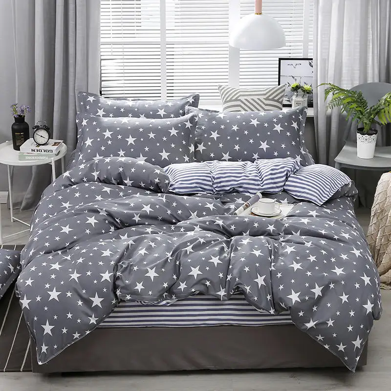 Aloe Cotton Stars Pattern Duvet Cover & Flat Bed Sheet & Pillowcase Soft Skin-friendly Bedding Set Home Textile Wholesale
Aloe Cotton Stars Pattern Duvet Cover & Flat Bed Sheet & Pillowcase Soft Skin-friendly Bedding Set Home Textile Wholesale