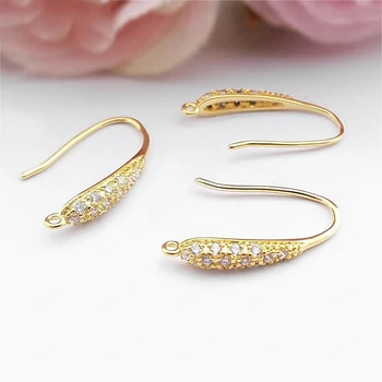 (31620)6PCS height 20MM 24K Gold Color Plated Brass with Zircon Earrings Hook High Quality Jewelry Earrings Accessories
(31620)6PCS height 20MM 24K Gold Color Plated Brass with Zircon Earrings Hook High Quality Jewelry Earrings Accessories