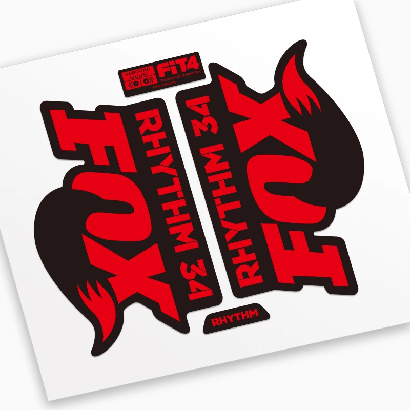 FOX FLOAT 34 RHYTHM Fork Sticker Fox34 for Mountain Bike MTB Bicycle Cycling Decals
FOX FLOAT 34 RHYTHM Fork Sticker Fox34 for Mountain Bike MTB Bicycle Cycling Decals
