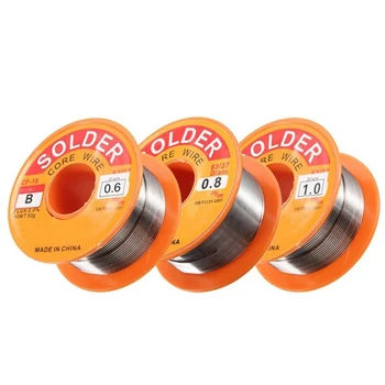 Solder Wire 0.3/0.4/0.5/0.6/0.8/1.0mm 100/50g Clean Rosin Core Welding Tin Lead Solder Iron Wire Reel Soldering Tools
Solder Wire 0.3/0.4/0.5/0.6/0.8/1.0mm 100/50g Clean Rosin Core Welding Tin Lead Solder Iron Wire Reel Soldering Tools
